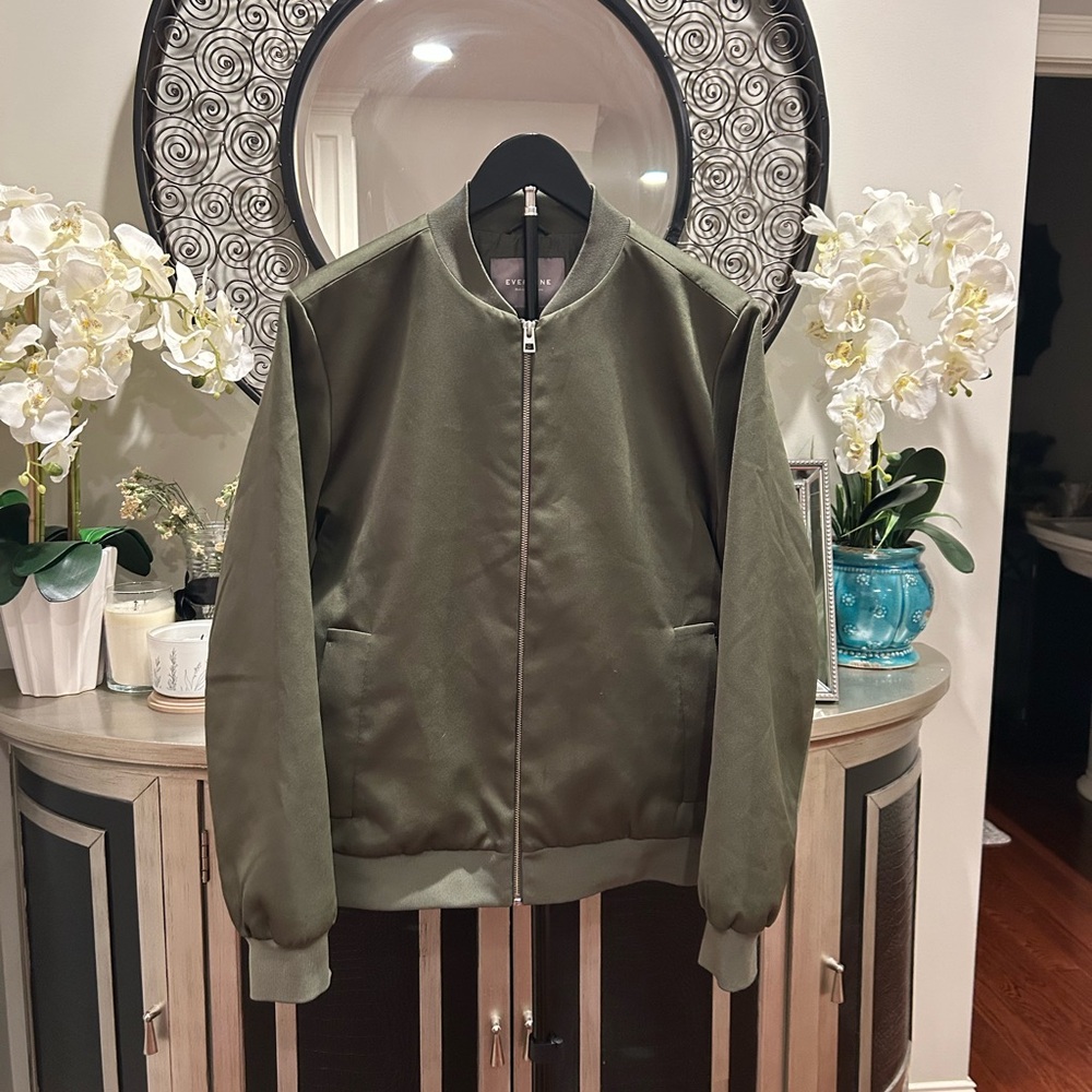 Everlane Olive Green Bomber Jacket